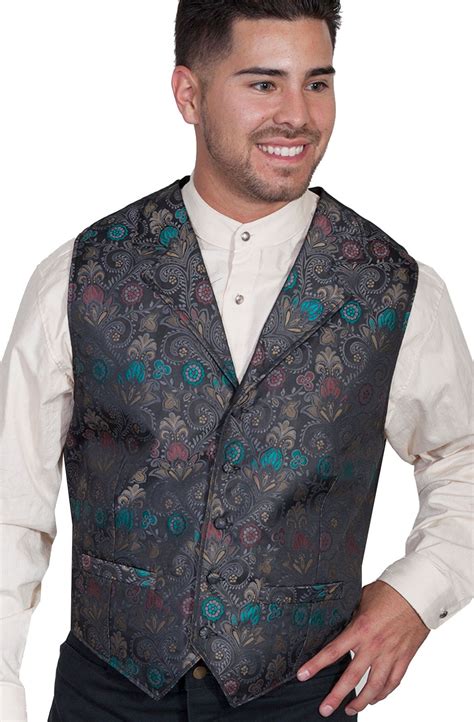 Mens Boar Suede Expresso Western Vest By Scully Mens Western Vest