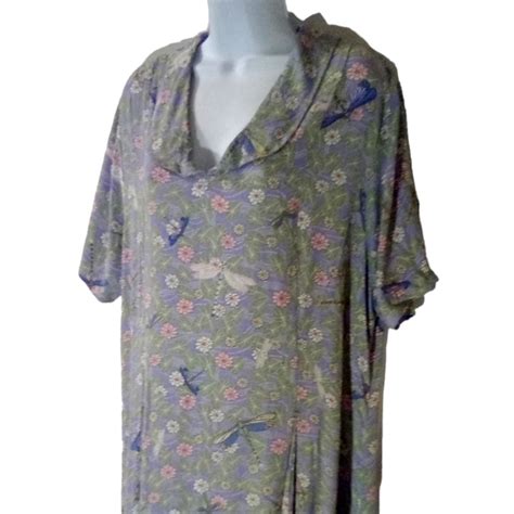 Flax Dresses Flax Engelhart Vintage S Dragonfly Lilly Pad Floral