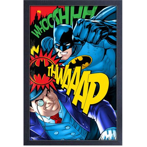 Batman vs. Penguin Framed Art Print - Entertainment Earth