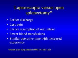 Laparoscopic Splenectomy PPT