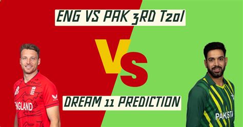 Eng Vs Pak 2024 3rd T20i Match Prediction Dream11 Team Fantasy Tips