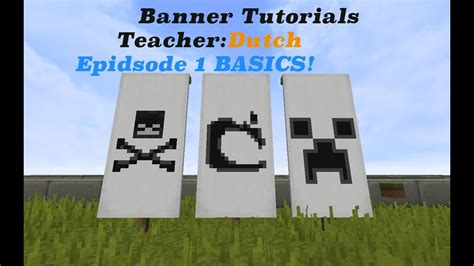 Minecraft Banner Tutorials Ep 1 Youtube