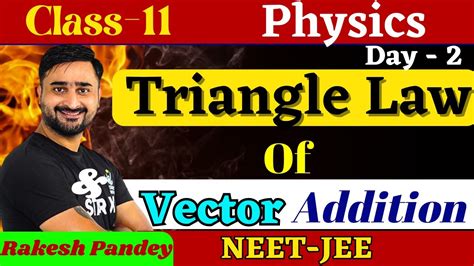 Triangle Law Of Vector Addition Class 11 Physics Derivations Triangle Law Of Vector Addition