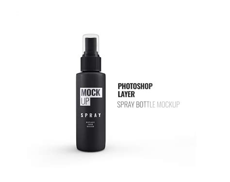 Premium Psd Spray Bottle Mockup Realistic D Rendering