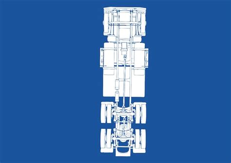 Silhouette De Camion Sur Fond Bleu Vecteur Premium