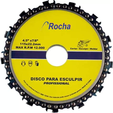 Disco Esmerilhadeira Cortar Madeira Corrente Motossera 115mm MercadoLivre