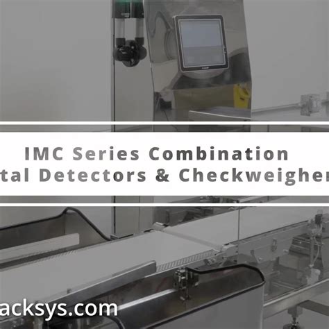 IMC Standard Combination Metal Detector Checkweigher Systems