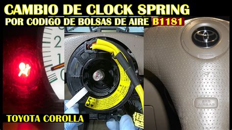 Cambio De Clock Spring Por Luz Codigo De Bolsas De Aire B Mas Tips