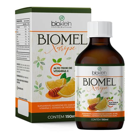 Biomel Xarope 150ml Mel Vit C Própolis Alho Bioklein é na STX