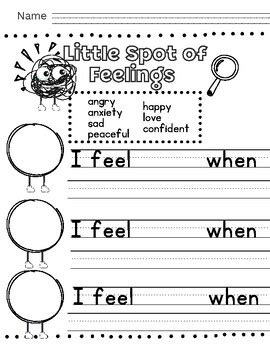 Little Spot of Feelings Activity by The New Bee Teacher | TPT