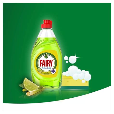 Fairy Antibacterial Washing Up Liquid Lime 383ml V Britannia Lk