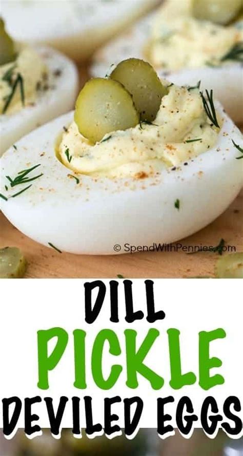 Dill Pickle Deviled Eggs Spend With Pennies Pickle Juice Recipe