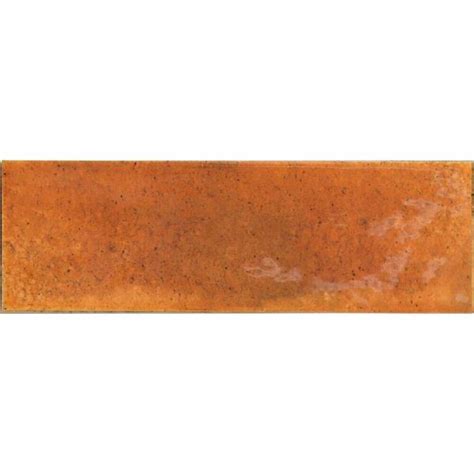 Luma Burnt Orange Gloss Ceramic Wall Tile Tilemountain