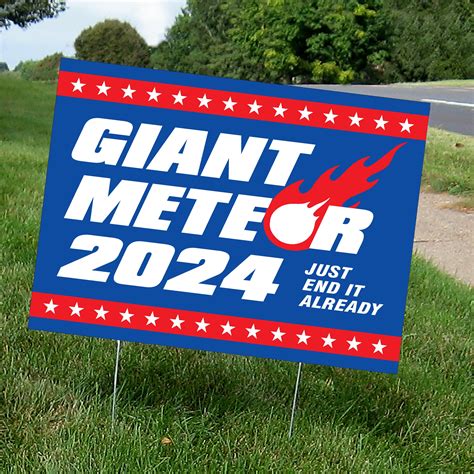 Giant Meteor Yard Sign - Etsy