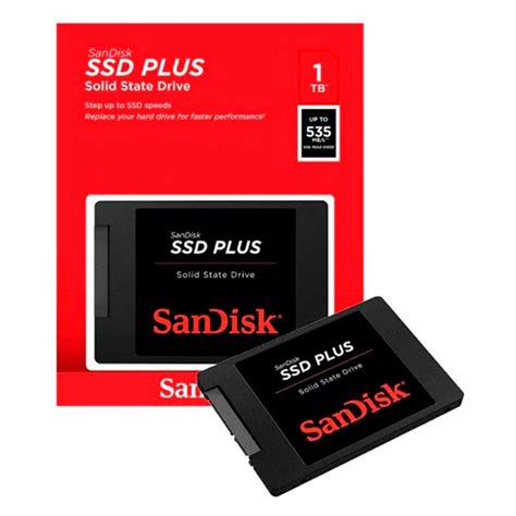 SSD SanDisk PLUS 2 5 1TB SATA III 535Mb S SDSSDA 1T00 G27