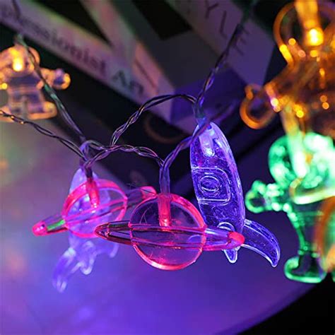 Astronaut String Light Childrens Room Spaceship Rocket Pendant Light