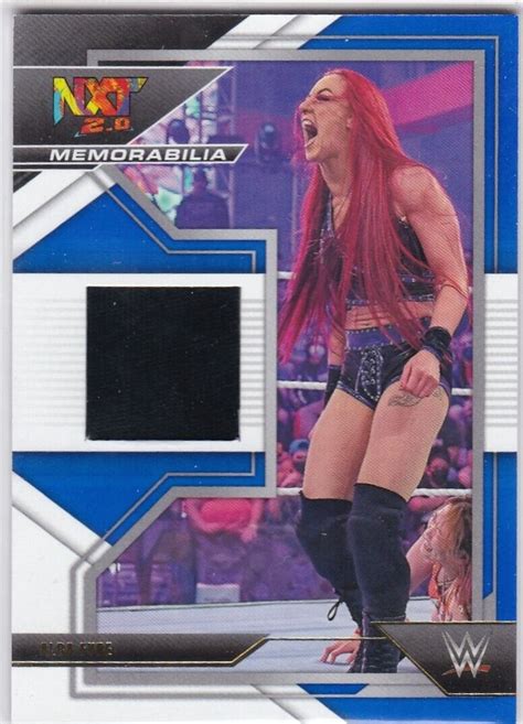 2022 Panini WWE NXT 2 0 Memorabilia NXM KLR Alba Fyre Blue Parallel