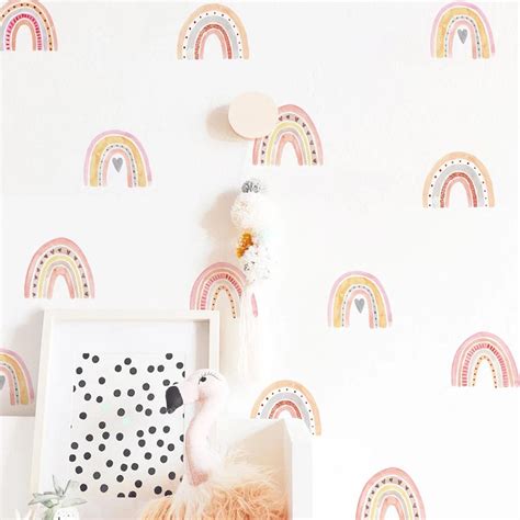 Rainbow Wall Stickers Wall Decor Bedroom and Playroom - Etsy