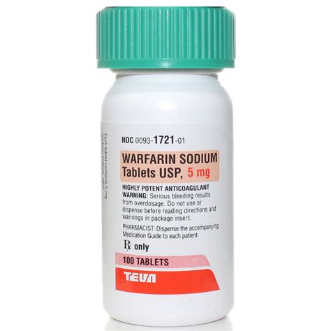 Warfarin Sodium Mg Rx Products