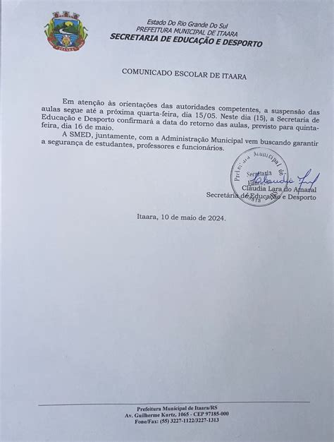 Notícias Prefeitura Municipal De Itaara