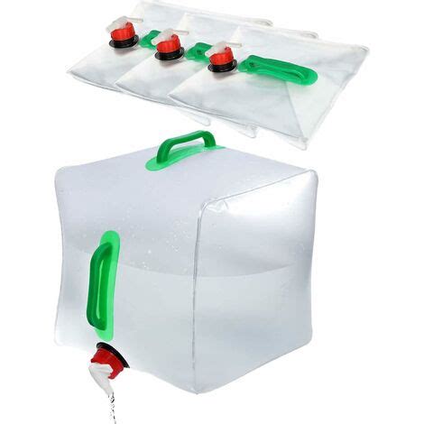 Pi Ces Sac D Eau Pliable L Bidons Pliables Et Portables Pour Eau