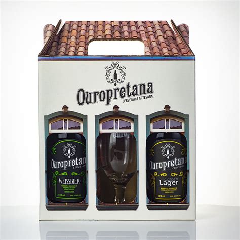 Kit Ouro Preto 500ml Cervejas Artesanais Ouropretana