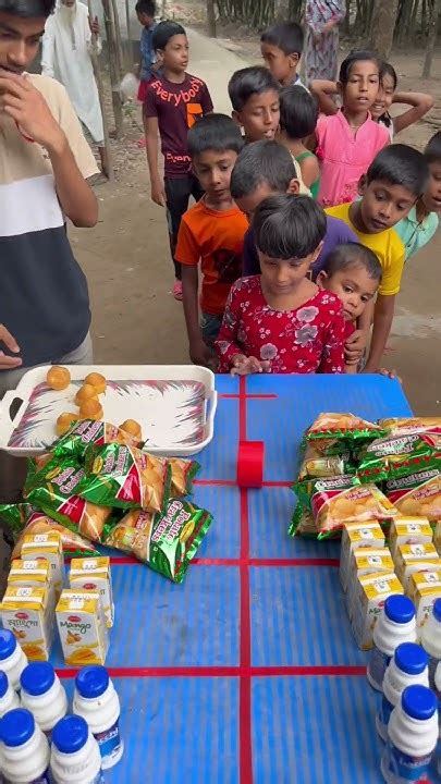 বাচ্চা চাকা গড়িয়ে জুস কোকাকোলা লাচ্চি চিপস জিতে নিলো Challenge