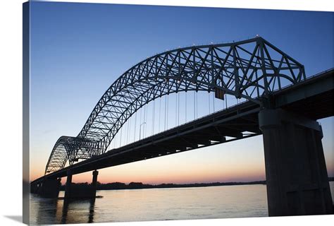 Hernando Desoto Bridge over the Mississippi River, Memphis Wall Art ...