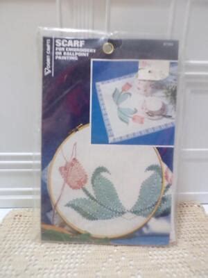 Vogart Crafts Stamped Table Scarf For Embroidery Or Ballpoint Painting