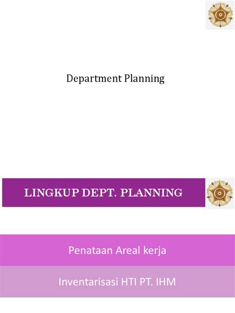 department planning