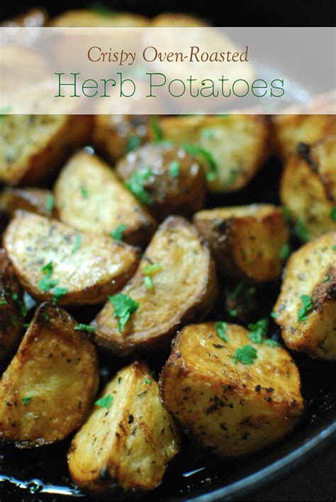 crispy oven roasted herb potatoes  minute thanksgiving ideas
