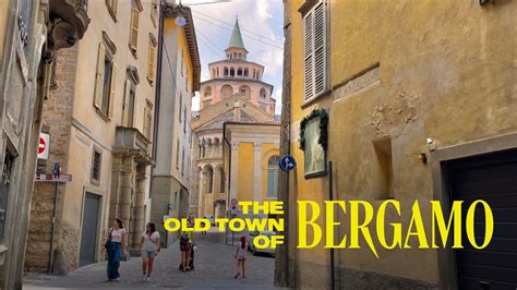 Old Town Of Bergamo Italy Walking Tour 4k Youtube