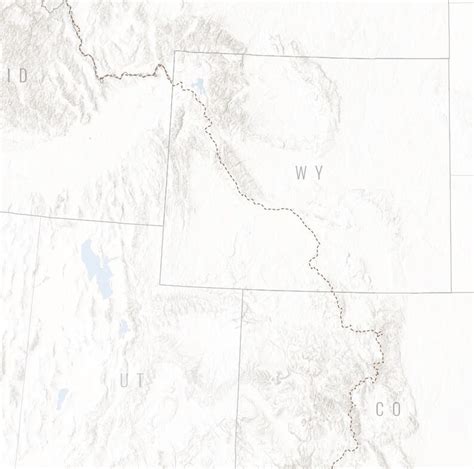 Continental Divide Trail Map Continental Divide Trail Hiking Gift