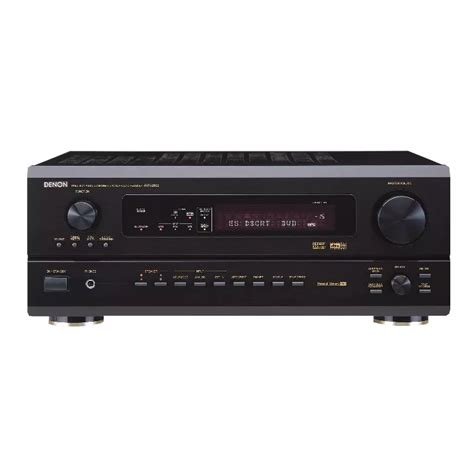 User Manual Denon AVR 2802 English 74 Pages