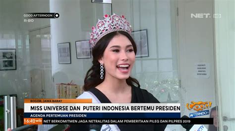 Miss Universe Dan Puteri Indonesia Bertemu Presiden YouTube