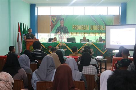 Dandim Bute Bangga Umumkan Program Unggulan Kodam Ii Sriwijaya