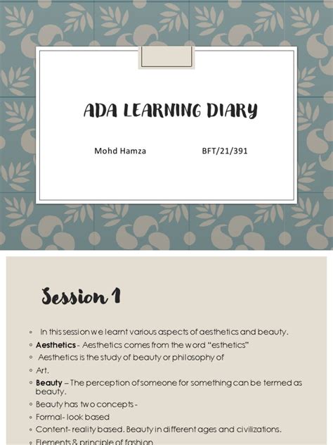 Ada Learning Diary Final Download Free Pdf Mesopotamia Impressionism