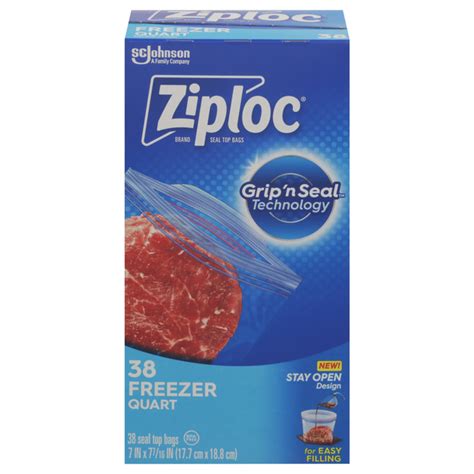 Save On Ziploc Double Zipper Quart Freezer Bags Order Online Delivery Giant