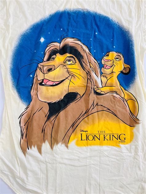 Vintage Disneys The Lion King Simba Mufasa Look At The Stars Etsy