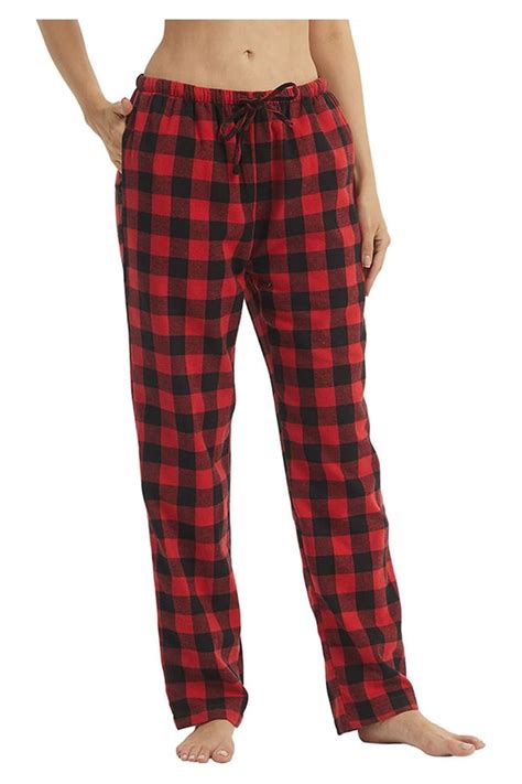 Yushow Womens Flannel Pajama Pants For Women Soft Plaid Pj Bottoms