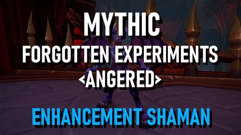 Mythic Forgotten Experiments Rank1 88 2k Dps Enhancement Shaman POV