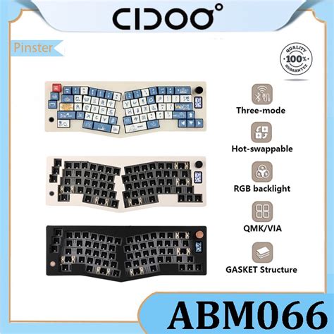 CIDOO ABM066 Alice Wireless BareBone Keyboard Kit 65 GASKET Structure