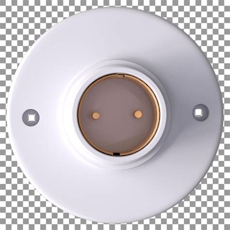 Premium PSD Realistic 3d Electric Bulb Holder Rendering