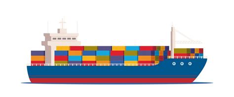 Cargo Ship With Containers In The Ocean Delivery Transportation