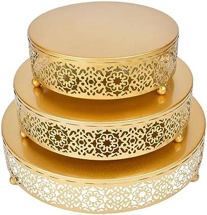 Amazon Hedume Pack Cake Stand Set Round Cake Stands Metal