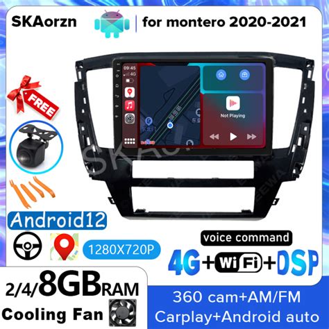 SKAorzn For Mitsubishi Montero 2020 2021 9inch Android12 2 4 8GB RAM 4G