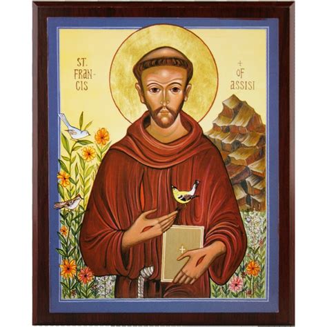 Monastery Greetings St Francis Icon Large Religious And Spiritual Ts By Monks And Nuns In