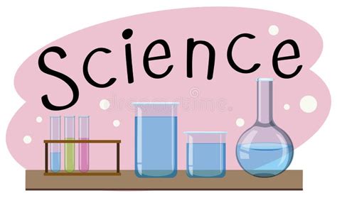 School Subject for Science with Many Equipments in Lab Stock Vector - Illustration of clip ...