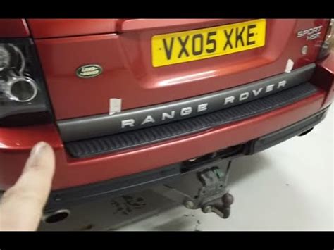 How To Remove Rear Tailgate Boot Lower Trim Grey Strip On Range Rover