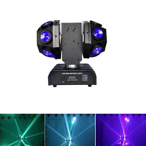 Pcs X W Led Super Beam Moving Head Light Double Ball Football Light